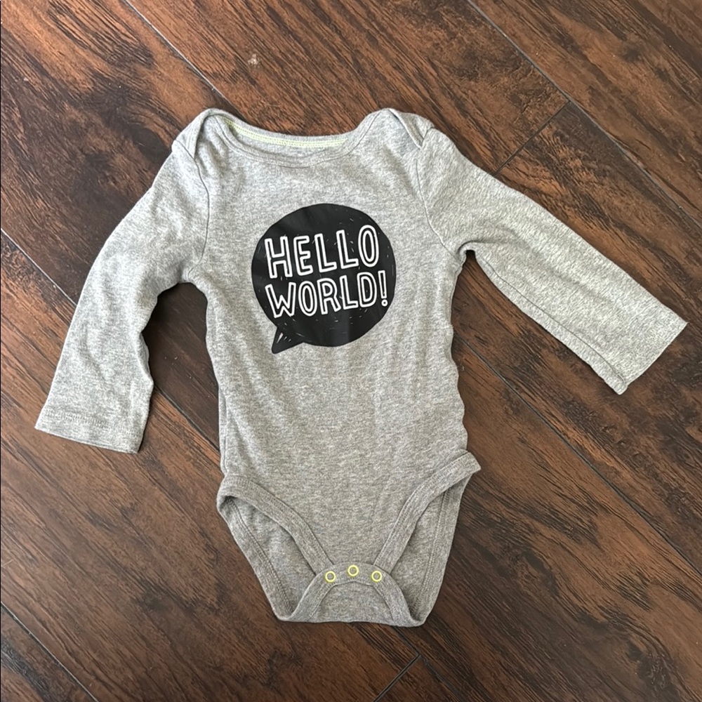 Hello World Onsie Shirt